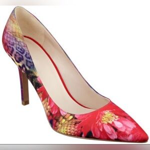 Nine West Martina Floral Print Pointed Toe Pumps – Size 8M